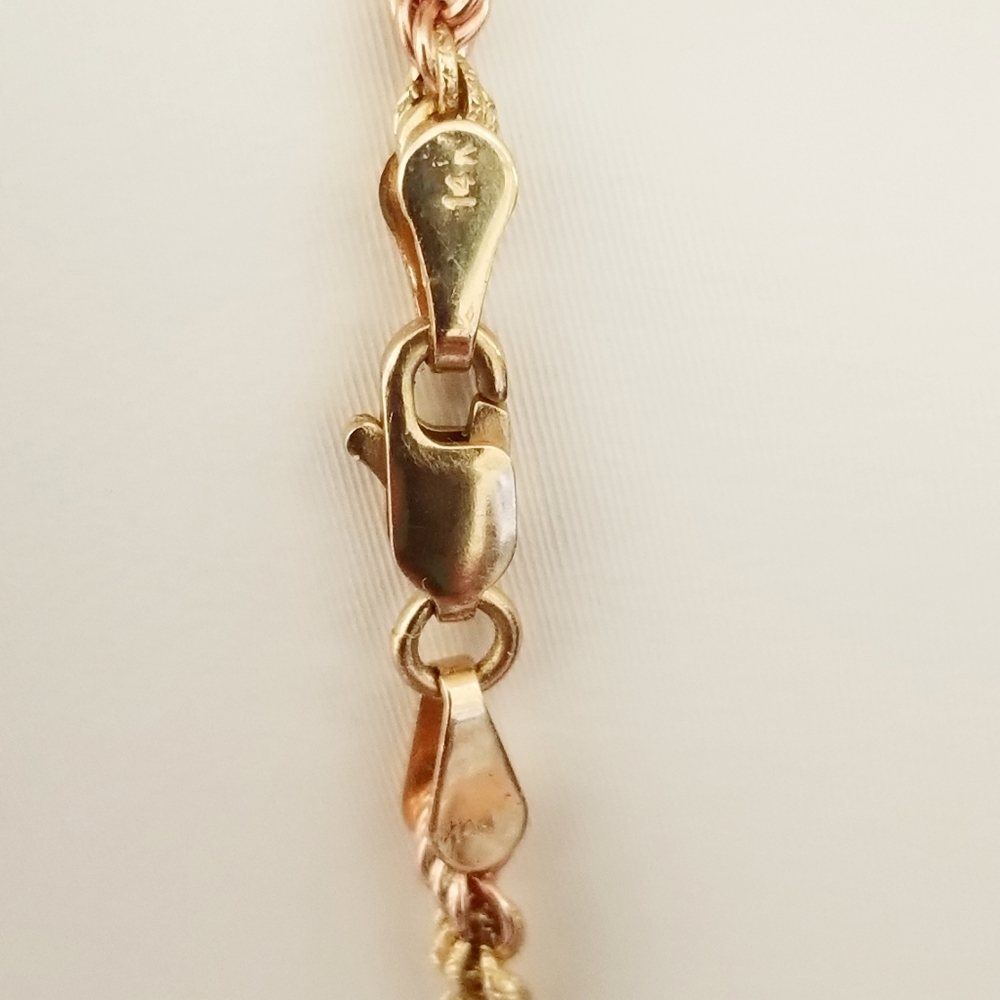 14K Gold Rope Chain - Picture 6 of 15